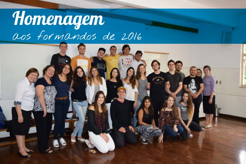 Homenagem aos formandos 2016 do CONSA