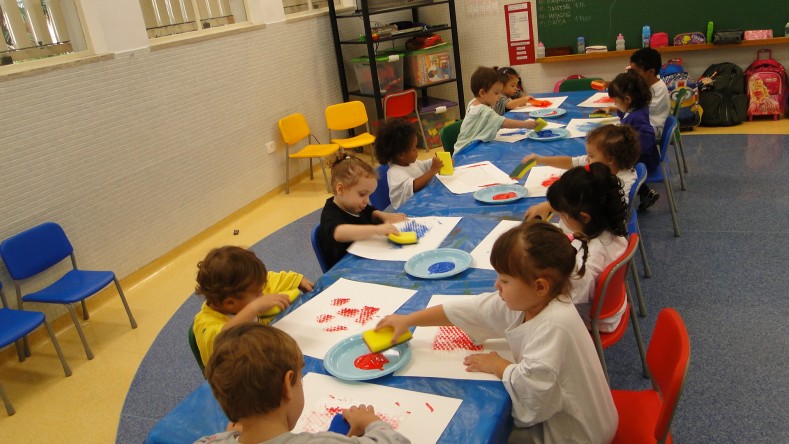 Explorando pinturas com o Infantil 1, 2 e 3